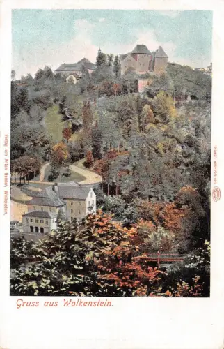 Gruss aus Wolkenstein Ansicht Postkarte AK