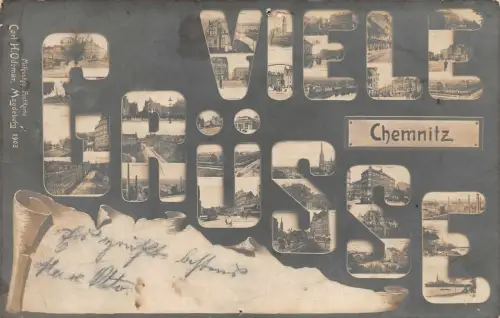 Viele Grüsse Chemnitz Postkarte