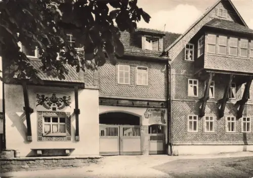 FDGB-Erholungsheim Alfred Lehr Knobelsdorf Thüringen Postkarte AK 1967