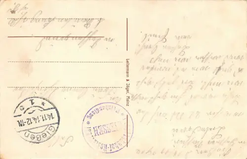 AK Domäne Schiffenberg bei Giessen Nordportel 1914