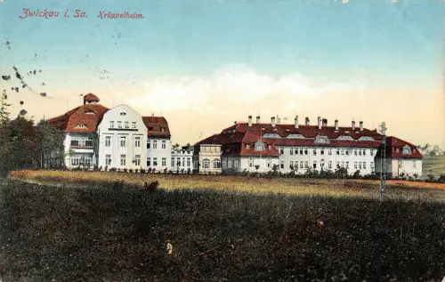 Zwickau i. Sa. Krüppelheim Postkarte AK 1912