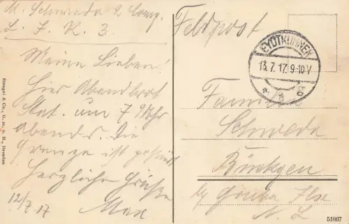 Soldaten am Gesprengten Wasserturm, Bahnhof Wirballen Virbalis Litauen AK 1917