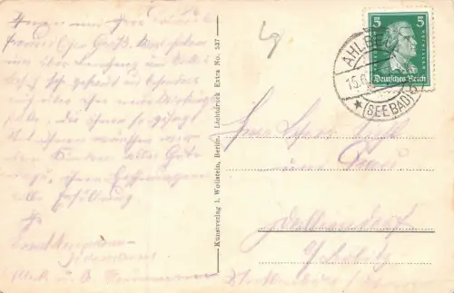 Ostseebad Swinemünde Auf der Ostmole Postkarte AK 1927