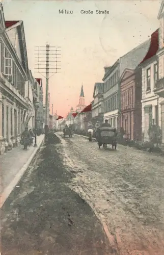 Mitau Stadt Jelgava Lettland Feldpost AK 1916