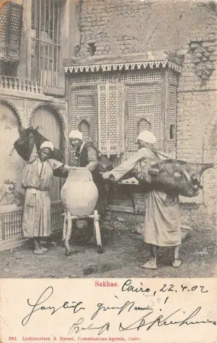 Sakkas Cairo Ansicht Postkarte AK 1902