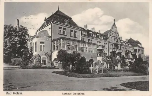 Bad Polzin Kurhaus Luisenbad Feldpostkarte AK 1929
