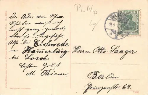 Ostseebad Ost-Dievenow Postkarte AK