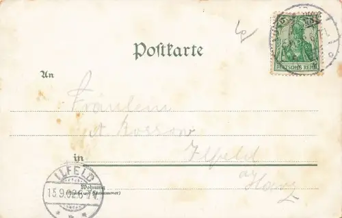 Ansicht Schloss in Wernigerode Sachsen-Anhalt Postkarte AK 1902