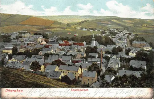 Stadtansicht Olbernhau Sachsen Postkarte AK 1908