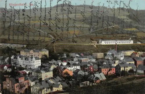 Stadtansicht Klingenthal Vogtland Sachsen Postkarte AK 1916