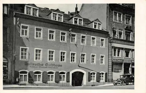 Vollrath's Gasthaus Meißen a. d. Elbe Postkarte AK