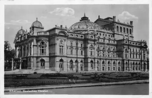 Krakau Deutsches Theater Feldpostkarte