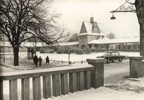 Johannes-R.-Becher-Platz Bad Saarow Pieskow Brandenburg Postkarte AK