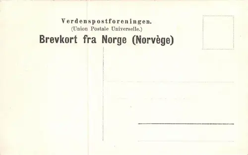 Stolkjoerre Norge Verdenspostforeningen Postkarte AK