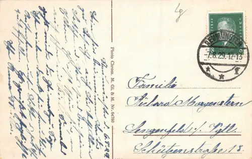 Neumünster Großflecken mit Postamt Schleswig-Holstein AK 1929