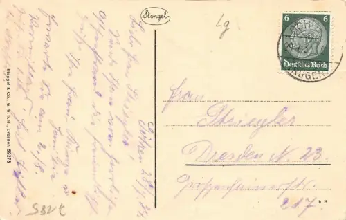 Ostseebad Göhren Strand Postkarte 1934