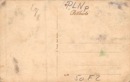 Bad Polzin Fünfsee II (Pommersche Schweiz) Postkarte AK beschnitten