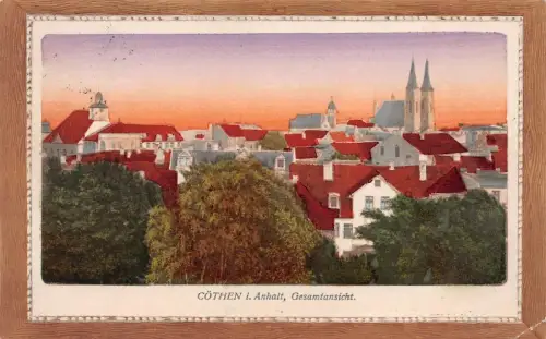 Cöthen i. Anhalt Gesamtansicht Postkarte