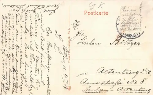 Cöthen i. Anhalt Gesamtansicht Postkarte