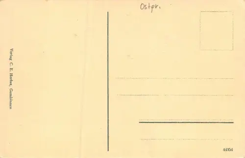 Gumbinnen Krieger-Denkmal mit Promenade Ostpreußen Postkarte AK