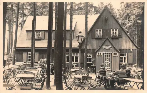 Waldschänke "Raupennest" Altenberg i. Erzgeb. Postkarte AK 1937
