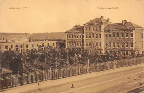 Kamenz i. Sa. Garnison-Lazarett Postkarte AK 1917