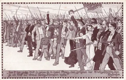 Bund der Deutschen in Böhmen Spruchkarte Patriotika Postkarte AK