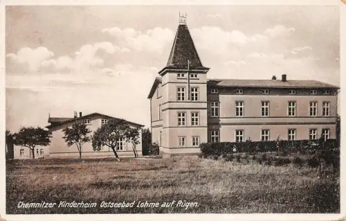 Chemnitzer Kinderheim Ostseebad Lohme auf Rügen Postkarte AK