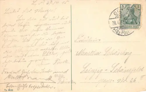 Grätz Posen Alter Markt Postkarte 1915