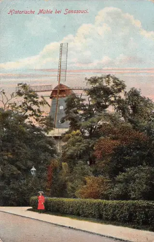 Historische Mühle bei Sansouci Feldpostkarte AK 1918