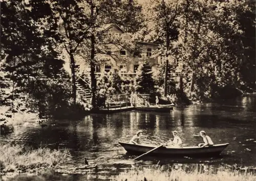 AK Brotterode Waldschlösschen mit Gondelteich Thüringer Wald ungelaufen