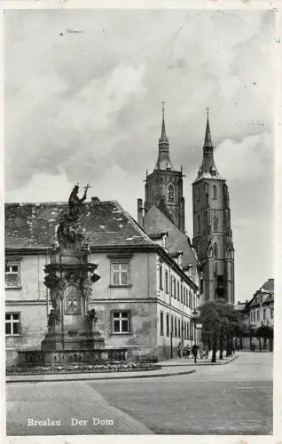 Breslau Der Dom Postkarte AK