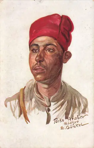 Torko Araber Portrait Patriotika Postkarte AK 1915