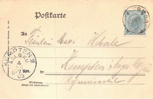 Strasse in Lermoos Blick a. d. Sonnenspitze u. d. Miemingerg. Postkarte AK 1903