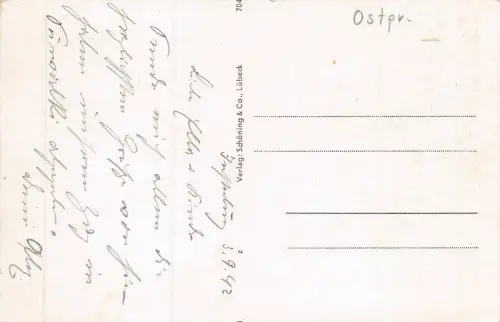 Insterburg Ostpr. Partie an der Angerapp Postkarte AK