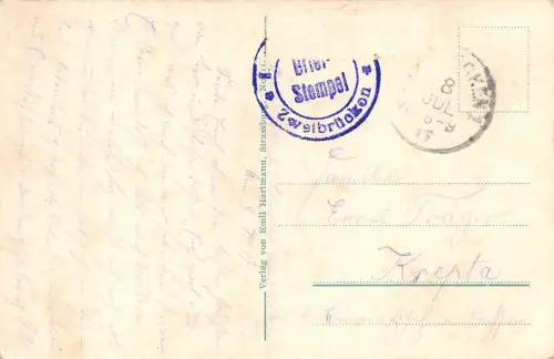 AK Zweibrücken Maxstrasse Postkarte 1917