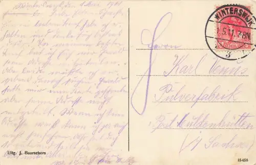 Spoorstraat Winterswijk Gelderland Niederlande Postkarte AK 1911