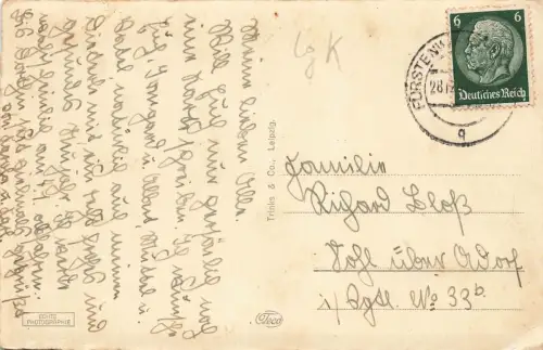 Fürstenwalde a. d. Spree Denkmalsplatz Postkarte AK