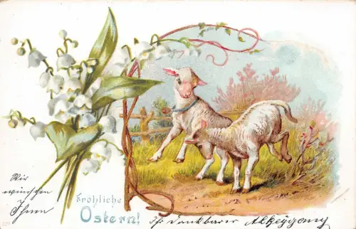 Fröhliche Ostern Postkarte