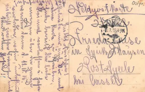 AK Tilsit Ostpreußen Gerichtsgebäude 1915