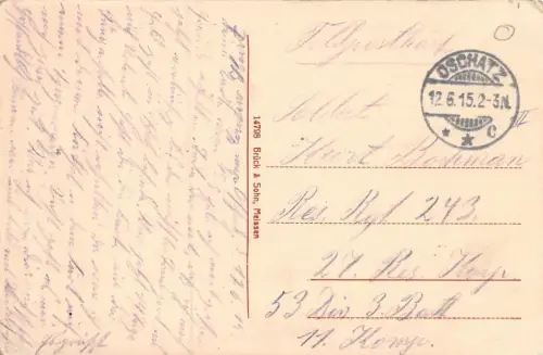 Foto PK Oschatz K.S.1. Ulanen-Regt. "König Albert" Nr.17 Ulanen-Abteilung