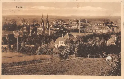 Oelsnitz Vogtland Totalansicht Postkarte