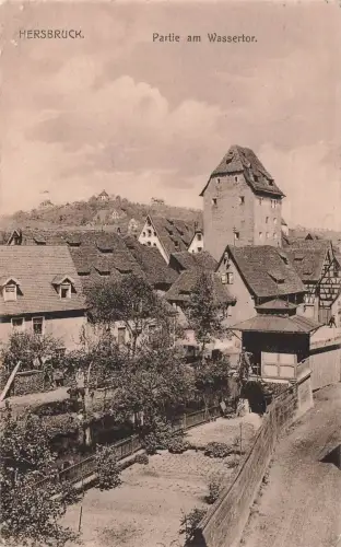 Partie am Wassertor in Hersbruck Bayern Postkarte AK 1915