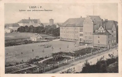 Lissa in Posen Lehrer und Lehrerinnen - Seminar Postkarte 1916