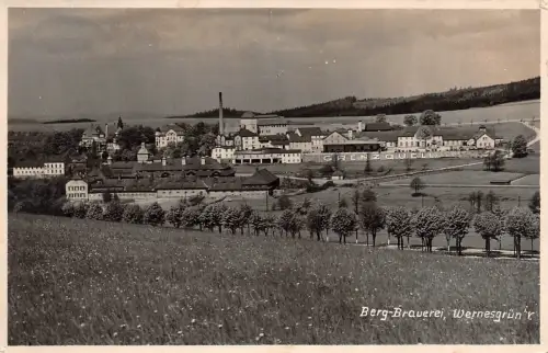 Berg-Brauerei Wernesgrün Vogtland Sachsen AK 1934