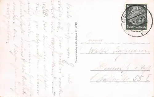 Ostseebad Stolpmünde Ostmole Postkarte AK 1937