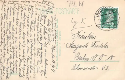 Bad Polzin Wasserfall Postkarte AK 1927