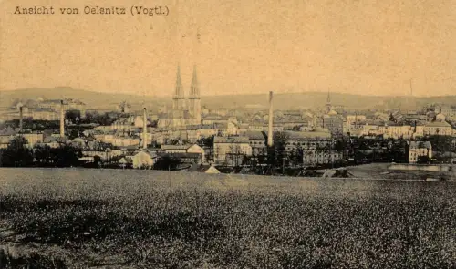 Ansicht von Oelsnitz (Vogtl.) Postkarte AK