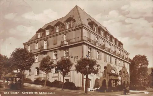 Bad Elster Kurpension Sachsenhof Feldpost AK 1940