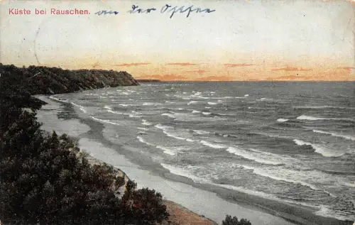 Küste bei Rauschen Ostpreußen Postkarte 1906